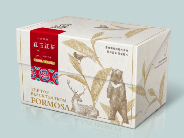 臺灣黑熊、梅花鹿的茶葉包裝設計